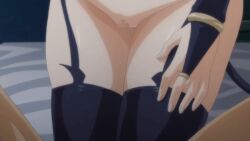  1boy 1girl 2022 20s animated animated_gif bed_sheet boku_wa_chiisana_succubus_no_shimobe censored demon_tail demon_wings elbow_gloves gloves hetero loli lowres mosaic_censoring navel nude on_bed pov pov_crotch pubic_tattoo pussy stomach_bulge tagme tail tattoo thighhighs tiffany_lilith_stella vaginal wings  rating:Explicit score:52 user:Jellende2065