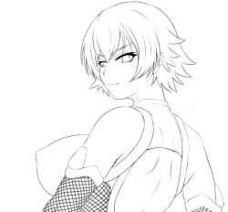  00s 1girl armor bare_back breasts covered_erect_nipples from_behind igawa_sakura large_breasts short_hair snowbox taimanin_(series) taimanin_asagi taimanin_suit  rating:Explicit score:14 user:Ryomi_Oni