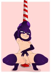 1boy arm_length_gloves barber_pole boku_no_hero_academia candy candy_cane enookie food highres knee_length_socks male_focus mineta_minoru nipples penis pole presenting shota stripper_pole veins veiny_penis rating:Explicit score:20 user:Vicar8You