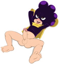 1boy arms_behind_back barefoot boku_no_hero_academia bottomless cum feet heart heart-shaped_pupils highres jerseydevil male_focus mineta_minoru shota smirk symbol-shaped_pupils rating:Explicit score:37 user:Vicar8You