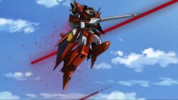  action animated audible_speech beam_rifle defeated_villainess directed-energy_weapon energy_beam energy_cannon energy_gun energy_sword energy_weapon english_audio freckles gn-x gun gundam gundam_00 gundam_throne_drei highres mecha mecha_pilot_suit missed_shot nena_trinity robot ryona screaming soma_peries sound sword tagme throne_drei video weapon 