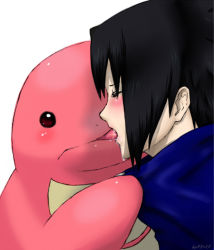  black_hair blush french_kiss gen_1_pokemon kemokkodaisuki kiss lickitung naruto_(classic) naruto_(series) nintendo o_o pokemon pokemon_(creature) uchiha_sasuke what  rating:Questionable score:31 user:Hikane