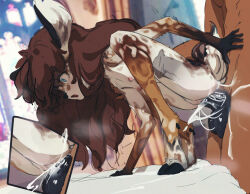  aldea_(butterchalk) animal_penis breasts butterchalk character_request completely_nude copyright_request cum cum_in_pussy deer_girl furry furry_female highres horse_penis loli non-web_source nude original penis pussy small_breasts vaginal  rating:Explicit score:280 user:danbooru
