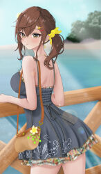  1girl absurdres beach cowboy_shot dead_or_alive dead_or_alive_xtreme dead_or_alive_xtreme_venus_vacation highres misaki_(doa) purple_stink tagme venus_vacation_prism:_dead_or_alive_xtreme  rating:General score:4 user:jamonserrano