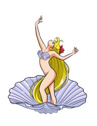  1girl aino_minako bare_legs bishoujo_senshi_sailor_moon blonde_hair blue_eyes clam_shell highres jackowcastillo  rating:Sensitive score:3 user:calum1998