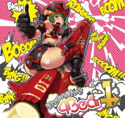 1boy album_cover androgynous ass bent_over blue_eyes boots bulge cover curvy gloves green_hair gun hat highres holster huge_ass knife looking_back male_focus open_mouth original paw_print pirate pirate_hat po-ju rocket shota skin_tight skull_and_crossbones solo sound_effects space_pirate text_focus thighhighs thumbs_up trap weapon wide_hips rating:Questionable score:55 user:Grumo2frui