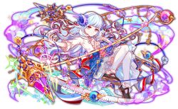  1girl absurdly_long_hair anime_coloring aqua_bow aqua_hair aqua_petticoat aqua_ribbon artist_request back_bow beads belt black_belt black_shoes bloomers blue_gemstone blue_skirt bow bow_legwear breasts buttons center_frills closed_mouth collared_shirt crash_fever crystal_horns curled_horns dot_nose dress_shirt eyelashes floral_print floral_print_skirt flower foucault_(crash_fever) frilled_skirt frills full_body game_cg gem hair_ribbon high-waist_skirt horizontal-striped_bow horns lace lace-trimmed_skirt lace-trimmed_sleeves lace_trim light_particles long_hair long_ribbon long_sidelocks looking_at_viewer mary_janes medium_breasts miniskirt number_print numbered official_art pink_eyes pink_flower print_ribbon print_skirt purple_gemstone purple_horns red_bow red_gemstone red_ribbon ribbon ruler see-through_frills see-through_petticoat sheep_horns shirt shoe_belt shoe_soles shoes sidelocks skirt solo sparkle square square_print star_(symbol) star_ornament star_print striped_bow tachi-e thighhighs third-party_source three-quarter_sleeves transparent_background two-sided_bow two-sided_fabric two-sided_ribbon underwear vertical-striped_ribbon very_long_hair wavy_sidelocks white_bloomers white_bow white_hair white_ribbon white_shirt white_sleeve_cuffs white_sleeves white_thighhighs yellow_flower 