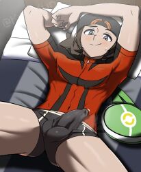  1boy brendan_(pokemon) bulge kubikun male_focus nintendo penis pokemon pokemon_oras precum  rating:Explicit score:4 user:R00DUDE