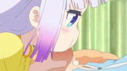1futa 1girl animated blue_eyes blush censored dragon_girl dragon_horns fellatio futanari horns interior kanna_kamui kobayashi-san_chi_no_maidragon kobayashi_(maidragon) loli long_hair looping_animation mosaic_censoring multicolored_hair oral paid_reward_available pajamas penis profile purple_hair sadieyule shirt short_sleeves sidelocks solo_focus two-tone_hair video white_horns yellow_shirt rating:Explicit score:1789 user:MonsieurCinq