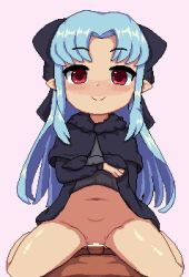  1boy 1girl age_difference animated bkrg blue_hair blush censored clothed_female_nude_male clothed_sex cowgirl_position cum cum_in_pussy drooling femdom hair_ribbon happy happy_sex heart heart-shaped_pupils hetero len_(tsukihime) loli lolidom long_hair looping_animation navel nude penis pixel_art pov pov_crotch pussy pussy_juice red_eyes ribbon sex spread_legs straddling symbol-shaped_pupils torogao tsukihime type-moon ugoira upskirt vaginal video  rating:Explicit score:1264 user:Cheria_Barnes