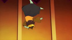  1girl anak_zahard animated anime_screenshot brown_hair cameltoe colored_skin crown female_focus highres loli solo sound tagme tower_of_god upskirt video  rating:Questionable score:99 user:NotTheNax