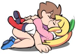  1boy 1girl android blonde_hair blunt_bangs blush boots bow brother_and_sister brown_hair capcom censored kodomo_doushi green_bow hair_bow hetero incest kiss loli long_hair mega_man_(character) mega_man_(classic) mega_man_(series) missionary notepaddy ponytail roll_(mega_man) sex shoes short_hair shota siblings  rating:Explicit score:148 user:GiovanniHunter