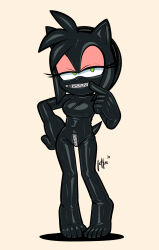  amy_rose bodysuit furry gimp_suit latex latex_bodysuit qqlettuce sonic_(series) tail zipper zipper_pull_tab  rating:Questionable score:5 user:MunkDonalds