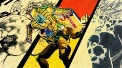  chromatic_aberration dio_brando glitch jojo_no_kimyou_na_bouken koishit_(artist) simple_background tarot the_world the_world_(tarot) wryyyyyyyyyyyyyyyyyyyy 