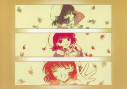  00s 2002 chobits clamp comic official_art oomura_yumi portrait postcard_(medium) silent_comic yellow_theme  rating:General score:1 user:starstellastar
