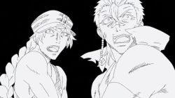  10s 6+boys animated anime_screenshot audible_speech english_audio fleeing indoors multiple_boys nanbaka running sound sugoroku_hitoshi tagme throwing throwing_person trap video 