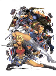  3girls absurdres akiman highres kono_yoko kusanami_lisa last_bronx multiple_girls nagi_hojo sega yasuda_akira 