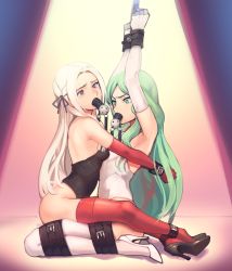  2girls absurdres bdsm bondage bound cad_(caddo) dildo_gag edelgard_von_hresvelg fire_emblem fire_emblem:_three_houses forced_yuri gag highres intelligent_systems kaddo multiple_girls nintendo rhea_(fire_emblem) tagme yuri 