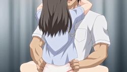  10s 1boy 1girl 2019 aged_down animated animated_gif asou_miyuri ass blue_skirt bouncing_breasts breasts brown_hair censored clothed_sex clothing_aside doki_doki_little_ooya-san from_behind girl_on_top hetero loli long_hair mosaic_censoring no_pants panties panties_aside penis police police_uniform sex size_difference skirt small_breasts tagme underwear waist_grab 
