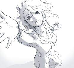  1girl 2021 davriann eizouken_ni_wa_te_wo_dasu_na! highres mizusaki_tsubame sketch skirt solo solo_focus standing  rating:General score:1 user:smutuploader