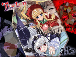 00s 2girls blonde_hair blue_eyes blush censored cum cum_on_body cum_on_clothes cum_on_hair cum_on_upper_body dress facial god_hand_(artist) gothic_lolita hairband highres lolita_fashion long_hair multiple_girls penis purple_eyes rozen_maiden shinku suigintou white_hair wings rating:Explicit score:3 user:danbooru