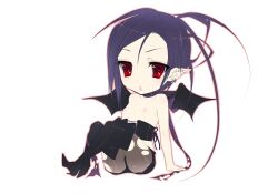  2000s_(style) bat_wings boooooch catsuit chibi chibi_only deformed demon_(megami_tensei) demon_boy demonica incubus_(megami_tensei) lowres male_focus nue shin_megami_tensei shin_megami_tensei:_strange_journey shota sitting socks wings 