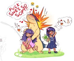  ! !! 1boy 2024 2girls ? ?? age_difference anger_vein animal_penis bestiality ccruelangel creatures_(company) crying_emoji cum dress ejaculation emoji english_text erection feet game_freak gen_2_pokemon hairband hand_on_another&#039;s_head handjob hetero highres knotted_penis legs loli long_hair meme multiple_girls nintendo one_eye_closed penis pokemon pokemon_(creature) pokephilia purple_hair shoes sitting speech_bubble sprigatito sweat sweatdrop thighs two-handed_handjob typhlosion uncensored uohhhhhhhhh!_(meme) 