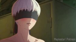 1boy 1girl 2b_(nier:automata) 9s_(nier:automata) after_vaginal aftersex animated anus armpit_crease ass black_hairband blindfold blue_eyes blush bouncing_breasts breasts cleft_of_venus cum cum_in_pussy fellatio gasp grabbing_another&#039;s_ass groping hairband handjob hetero high_heels highres large_breasts licking lying maplestar medium_breasts moaning mole mole_under_mouth muscular muscular_male nier:automata nier_(series) nipples nude on_stomach open_mouth oral panties pectorals penis pod_(nier:automata) prone_bone pussy saliva sex sex_from_behind short_hair sound sweat thighhighs uncensored underwear undressing vaginal video white_hair rating:Explicit score:1459 user:BruhManBruuuman
