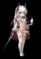 1futa black_background breasts condom condom_on_penis cum darkest_dungeon detached_sleeves erection futanari holding holding_sword holding_weapon horns loli long_hair magic multiple_views navel panties penis pink_eyes pointy_ears red_eyes simple_background small_breasts smile stmast stomach sword testicles thighhighs underwear weapon white_hair white_panties white_sleeves white_thighhighs rating:Explicit score:181 user:danbooru