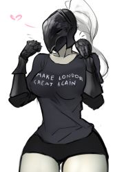 1girl breasts dark_souls_(series) dark_souls_i dark_souls_iii female_focus scathegrapes solo sweater white_background yuria_of_londor rating:Questionable score:69 user:Juni221
