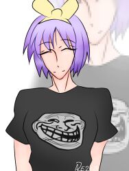  2000s_(style) artist_request commentary_request hiiragi_tsukasa lucky_star smile tagme troll troll_face  rating:Sensitive score:1 user:Yukarishousewife
