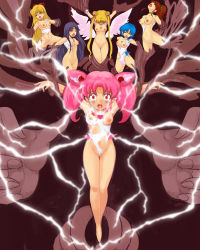  1990s_(style) 6+girls aino_minako angel_wings bad_id bad_pixiv_id bdsm bishoujo_senshi_sailor_moon bishoujo_senshi_sailor_moon_sailor_stars blonde_hair blood blue_hair bondage bound bow breasts brooch brown_hair bruise chibi_usa choker closed_eyes covered_erect_nipples crescent dark_background double_bun earrings electricity empty_eyes eternal_sailor_moon facial_mark fingernails forehead_mark groin hair_bobbles hair_bow hair_bun hair_ornament head_back headband heart himapooh hino_rei injury jewelry kino_makoto loli long_hair magical_girl mizuno_ami molestation multiple_girls navel nipples nude open_mouth pink_hair ponytail purple_hair pussy red_eyes retro_artstyle sailor_chibi_moon sailor_jupiter sailor_mars sailor_mercury sailor_moon sailor_senshi sailor_venus shaded_face short_hair sidelocks skirt small_breasts spread_legs star_(symbol) tears torn_clothes tsukino_usagi twintails uncensored very_long_hair wings  rating:Explicit score:77 user:danbooru