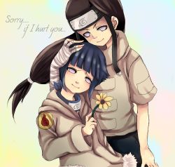  black_hair brown_hair highres hyuuga_hinata hyuuga_neji naruto_(classic) naruto_(series) rappinrocker white_eyes  rating:Questionable score:15 user:Hikane