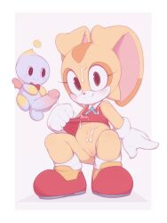  1boy 1girl animal_nose bare_shoulders black_eyes blue_ribbon blush body_fur border bow bowtie brown_eyes chao_(sonic) cheese_(sonic) cleft_of_venus closed_mouth clothes_lift collared_dress cream_the_rabbit cum cum_on_body cum_on_clothes cum_on_stomach dress dress_lift erection facial flashing flat_chest floating full_body furry furry_female gloves grey_background hand_up happy hetero highres kekitopu lifting_own_clothes loli looking_at_another looking_at_viewer multicolored_fur navel neck_ribbon no_panties orange_fur outside_border penis pussy rabbit_ears rabbit_girl red_bow red_bowtie red_dress red_shoes ribbon shoes short_dress simple_background sleeveless sleeveless_dress smile socks solo_focus sonic_(series) squatting stomach testicles traditional_bowtie uncensored veins veiny_penis white_border white_fur white_gloves white_socks yellow_fur  rating:Explicit score:14 user:AngryZapdos