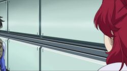  1boy 1girl animated animated_png anime_screenshot apng black_hair breasts brown_eyes dark-skinned_male dark_skin defeated_villainess earrings female_pervert forced_kiss freckles gundam gundam_00 humiliation jewelry kiss large_breasts nena_trinity pale_skin pervert pilot_suit pushing_away red_hair rejection screaming setsuna_f._seiei sexual_harassment stud_earrings twintails yellow_eyes  rating:Questionable score:33 user:Nena_Trinity