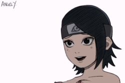  1girl angelyeah animated anus artist_name ass black_hair boruto:_naruto_next_generations bouncing_breasts breasts dildo dildo_riding drooling female_pervert headband highres lip_biting masturbation monochrome naruto_(classic) naruto_(series) naughty_face nipples nude object_insertion pervert photo_(object) pillow pussy saliva sex_toy short_hair small_breasts sound tagme thighhighs twitter_username uchiha_sarada uncensored uzumaki_naruto vaginal vaginal_object_insertion video 
