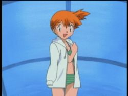  animated animated_gif bikini coat lowres misty_(pokemon) nintendo pokemon qvga swimsuit undressing  rating:Sensitive score:62 user:maniacal_tentacle_monster