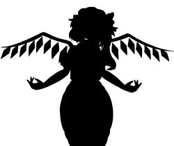 bad_apple!! flandre_scarlet highres nanaii_desu silhouette touhou 