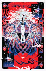  2boys abstract abstract_background apple border brothers completely_nude eye_symbol fire food fruit highres hisaki_ko incest male_focus millions_knives multiple_boys nude ornate outline psychedelic siblings star_(symbol) tree trigun trigun_maximum twins vash_the_stampede white_border white_outline wings yaoi 