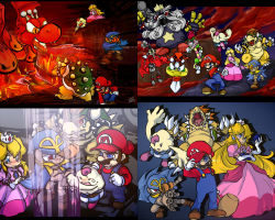 battle beard blonde_hair blue_eyes bomb bowser bowyer brown_hair collar cross_eyes crown crying czar_dragon doll dress explosive facial_hair fighting fire geno hammer hat jewelry koopa long_hair machine mack mallow mario mario_(series) lava mustache nintendo piu plumber princess princess_peach red_eyes red_hair smithy spiked_collar spikes super_mario_bros._1 super_mario_rpg sword tears weapon white_hair yaridovich