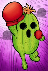 Rule 34 | boxing gloves, cactus, digimon, digimon (creature), plant, spines, togemon