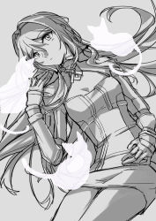 Rule 34 | 1girl, absurdres, an-94 (girls&#039; frontline), animal, animal ears, cat, cat ears, cat tail, ghost, girls&#039; frontline, gloves, grey background, greyscale, hairband, highres, lying, monochrome, sketch, skirt, solo, tail, tqq oo00ooqqq, white cat