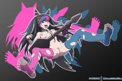 1girl anus breasts danganronpa_(series) female_focus image_sample mioda_ibuki noise_tanker pussy solo tongue tumblr_sample uncensored