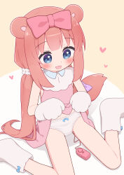 1girl absurdres animal_ears animal_hands blue_eyes blush boots bow bow_panties chromu clothes_lift commission dress dress_lift flat_chest gloves hair_bow highres indie_virtual_youtuber large_variant_set lifting_own_clothes loli low_twintails open_mouth panties paw_gloves pink_bow pink_dress raccoon_ears raccoon_girl raccoon_tail remote_control_vibrator second-party_source sex_toy sitting skeb_commission solo tail twintails underwear variant_set vibrator vibrator_cord vibrator_under_clothes wariza white_boots white_panties yuune_(ayanepuna)