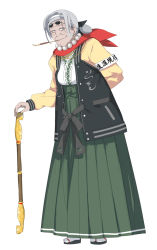 10s 1girl female_focus full_body official_art sayuri_(senran_kagura) senran_kagura senran_kagura:_estival_versus simple_background solo white_background yaegashi_nan