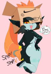 1girl dream-cassette english_text heart highres midna nintendo open_mouth shortstack solo speech_bubble talking the_legend_of_zelda the_legend_of_zelda:_twilight_princess