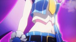 10s 4girls animated animated_gif bouncing_breasts breasts jumping lowres macross macross_delta multiple_girls