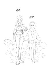 Rule 34 | absurdres, agumon (black), belt, digimon, digimon (creature), digimon seekers, dragon, highres, ryudamon, ryusenji saya, sharp teeth, skirt, tail, teeth, xu yulin