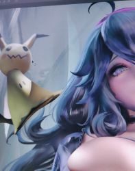 1girl creatures_(company) game_freak gen_7_pokemon hex_maniac_(pokemon) highres mimikyu nintendo pokemon pokemon_xy sakimichan solo