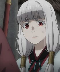 1girl bad_tag brown_eyes brown_hair cape fantasy_armor female_focus highres jose_(teogonia) looking_at_viewer serious sheath short_hair solo standing sword teogonia weapon